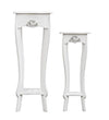 Set di 2 tavolini Blanc Bianco (1)