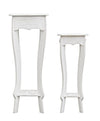 Set di 2 tavolini Blanc Bianco (2)