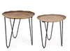 Set di 2 tavolini da caffè Amira I Round Oro (1)