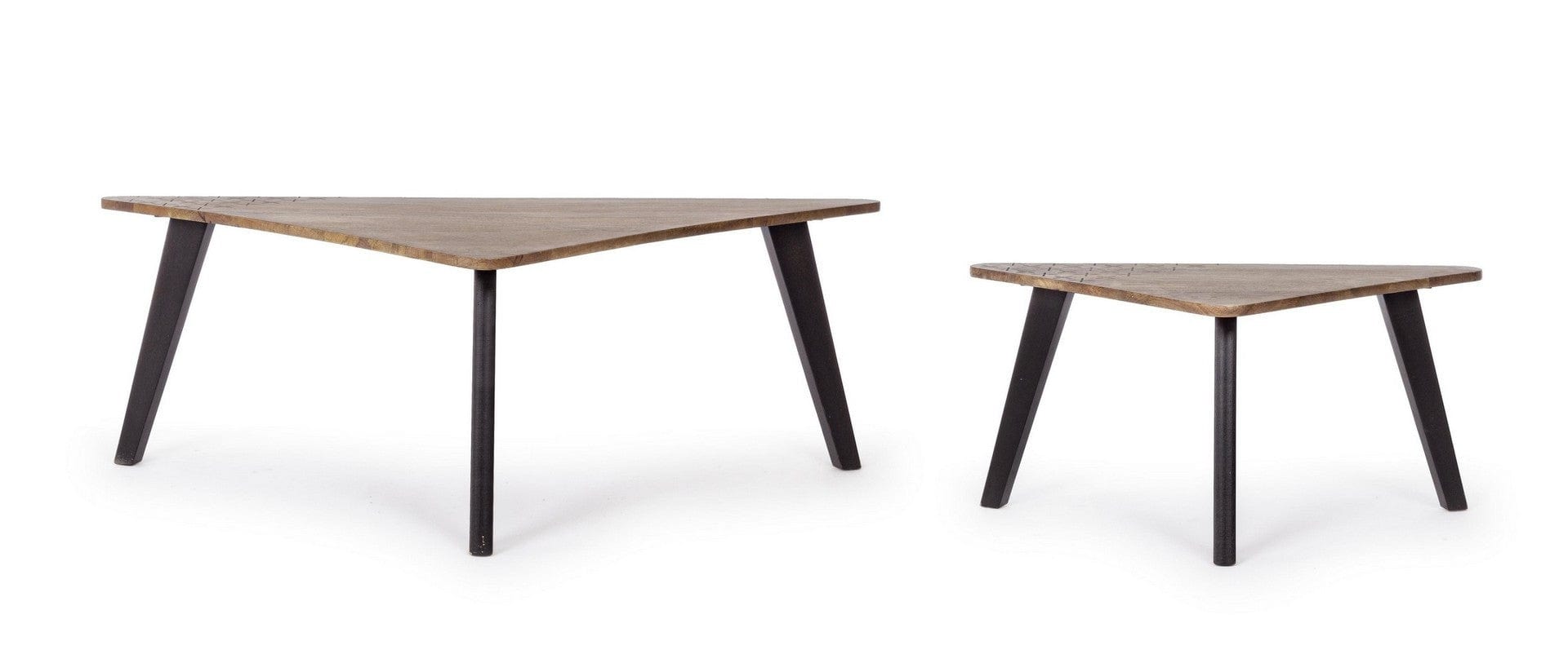Set di 2 tavolini da caffè Emira Naturale (3)