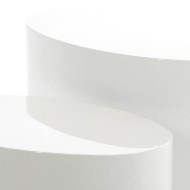 Set di 2 tavolini da caffè Mice Bianco (4)