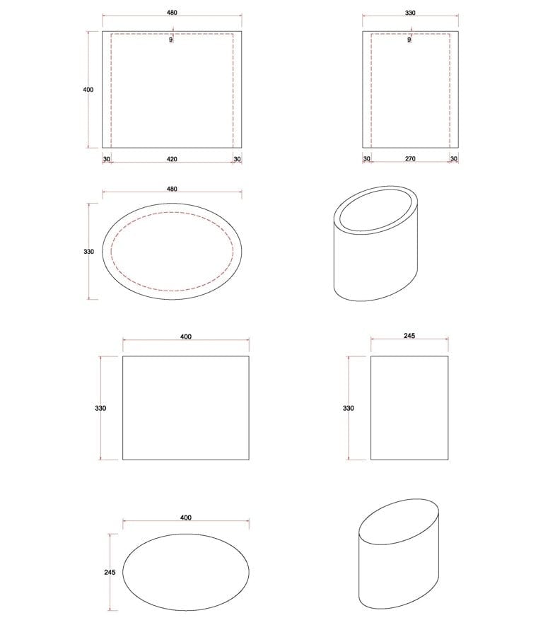 Set di 2 tavolini da caffè Mice Bianco (7)