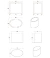 Set di 2 tavolini da caffè Mice Bianco (7)