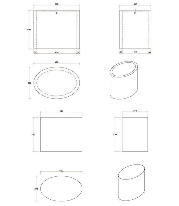 Set di 2 tavolini da caffè Mice Bianco (7)
