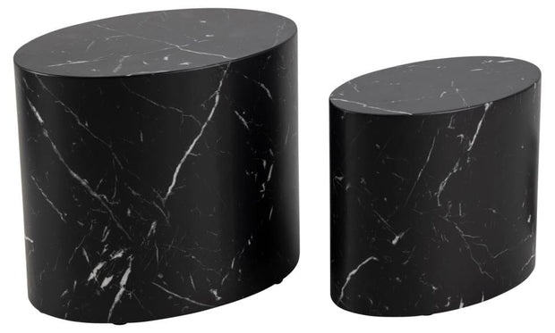 Set di 2 tavolini da caffè Mice Nero