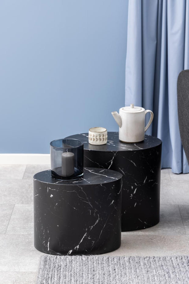 Set di 2 tavolini da caffè Mice Nero (1)