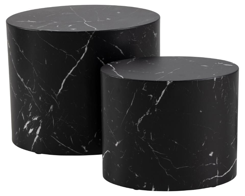 Set di 2 tavolini da caffè Mice Nero (3)
