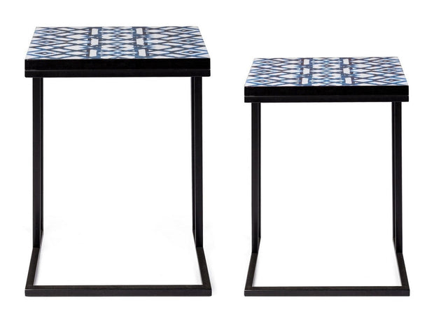Set di 2 tavolini da caffè Neapolis A Blu (2)