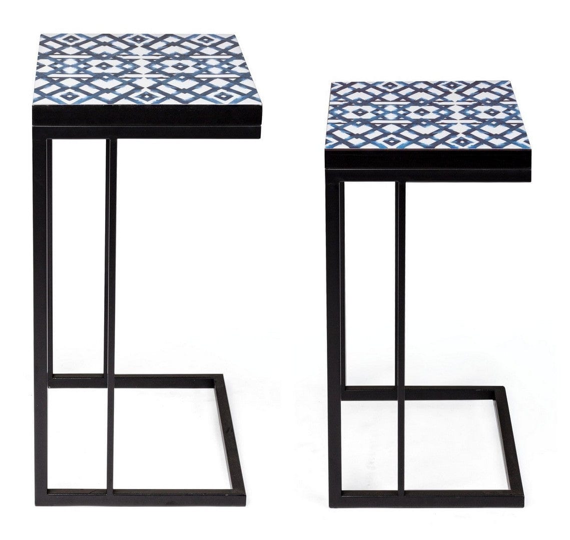 Set di 2 tavolini da caffè Neapolis A Blu (3)