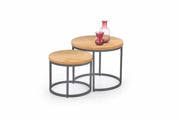 Set di 2 tavolini da caffè Ovidio Quercia