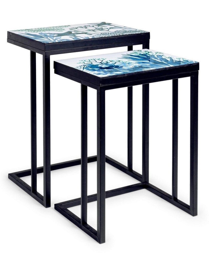 Set di 2 tavolini da caffè Reef A Multicolore