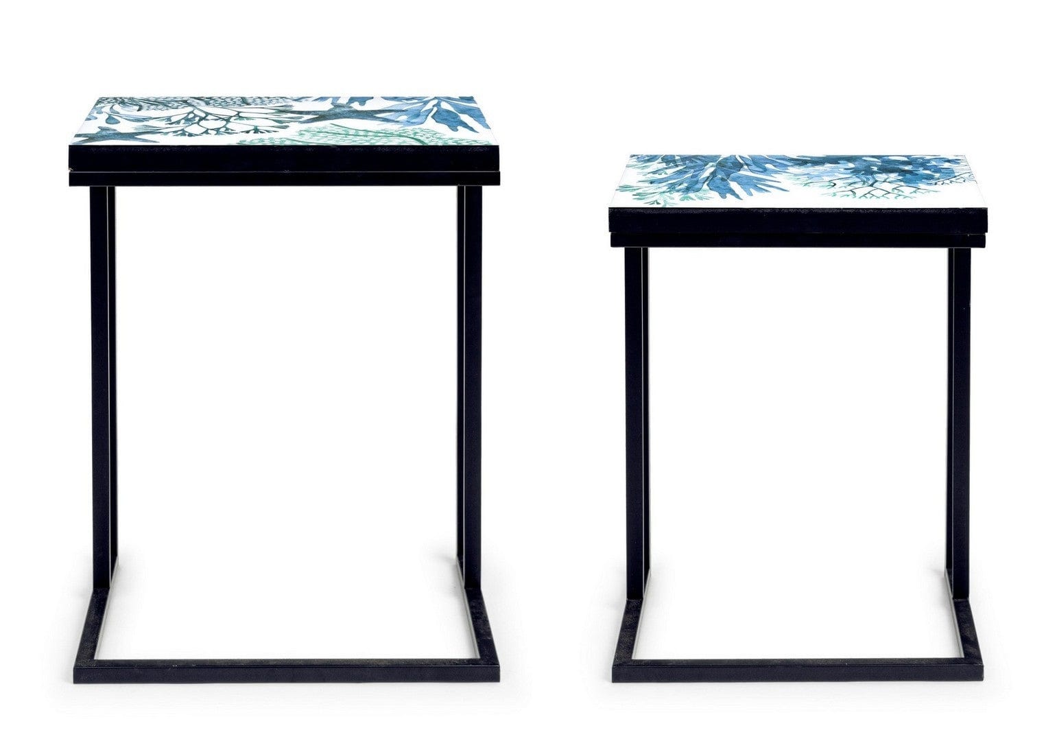 Set di 2 tavolini da caffè Reef A Multicolore (3)