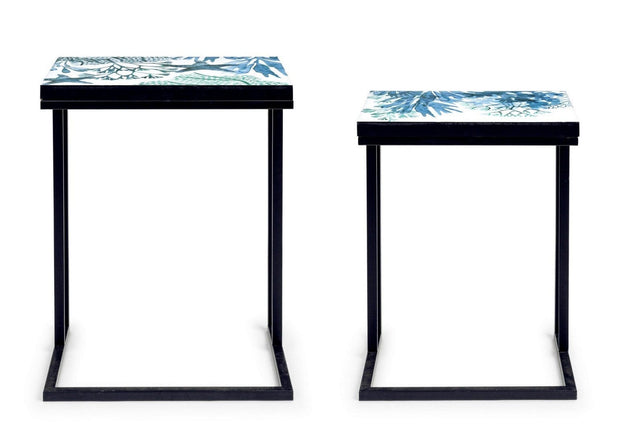 Set di 2 tavolini da caffè Reef A Multicolore (3)