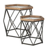 Set di 2 tavolini da caffè Smith A Hexagonal Trasparente (1)