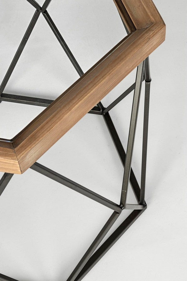 Set di 2 tavolini da caffè Smith A Hexagonal Trasparente (3)