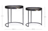 Set di 2 tavolini da caffè Zeina Media Grigio (3)