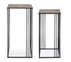 Set di 2 tavolini Elvin Alto Oro (2)
