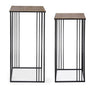 Set di 2 tavolini Elvin Alto Oro (4)
