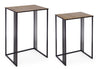 Set di 2 tavolini Elvin Oro (1)