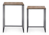 Set di 2 tavolini Elvin Oro (2)