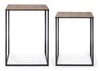 Set di 2 tavolini Elvin Oro (3)
