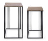 Set di 2 tavolini Elvin Oro (4)