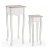Set di 2 tavolini Justine Naturale