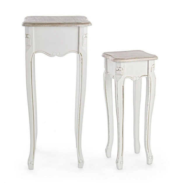 Set di 2 tavolini Justine Naturale (2)