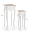Set di 2 tavolini Justine Naturale (3)