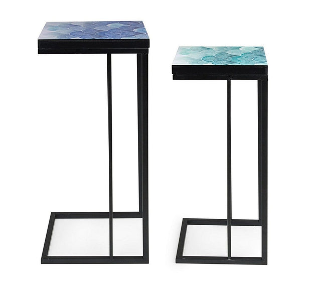Bizzotto Set di 2 tavolini Reef Multicolore