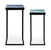 Bizzotto Set di 2 tavolini Reef Multicolore