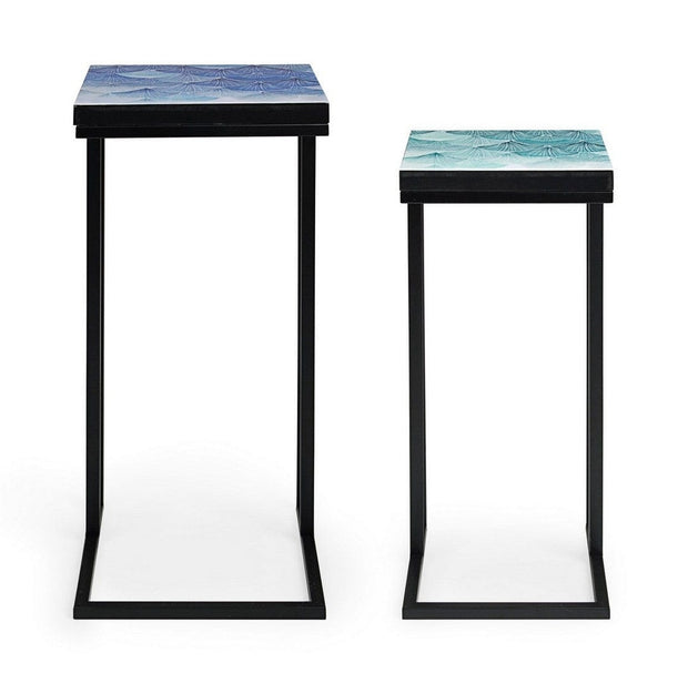 Bizzotto Set di 2 tavolini Reef Multicolore