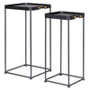 Set di 2 tavolini Zeina Square Grigio (1)