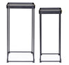 Set di 2 tavolini Zeina Square Grigio (4)