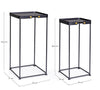 Set di 2 tavolini Zeina Square Grigio (6)