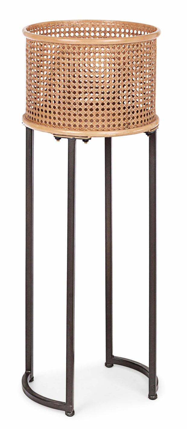 Bizzotto Set di 2 vasi per piante Elton Round Naturale