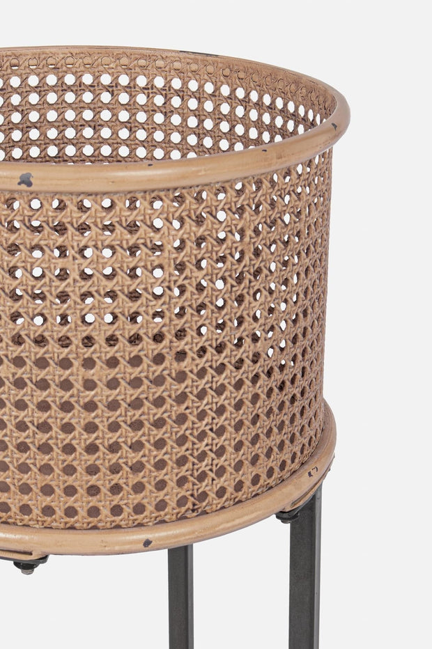 Bizzotto Set di 2 vasi per piante Elton Round Naturale