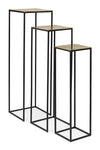 Set di 3 tavolini Amira Oro