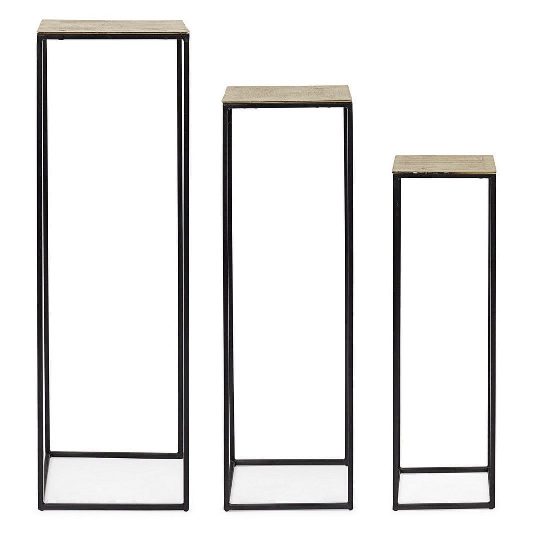 Set di 3 tavolini Amira Oro (2)