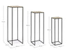 Set di 3 tavolini Amira Oro (7)