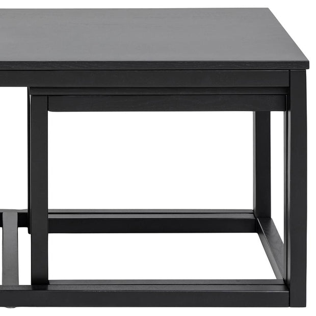 Set di 3 tavolini da caffè Cornus Nero (7)