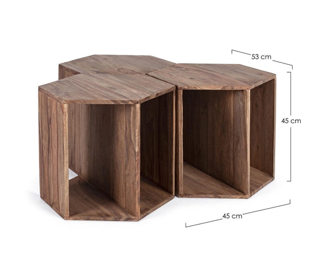 Set di 3 tavolini da caffè Kant Naturale (11)