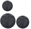 Bizzotto Set di 3 tavolini da caffè Kirtan Round Nero