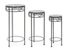 Set di 3 tavolini Erice Round Multicolore