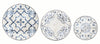 Set di 3 tavolini Erice Round Multicolore (1)