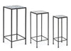 Set di 3 tavolini Erice Square Multicolore
