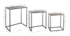 Set di 3 tavolini Tahir Rectangular Multicolore (9)