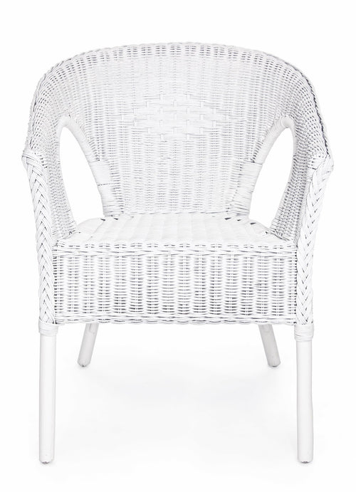 Set di 4 sedie da giardino Alliss Bianco (1)