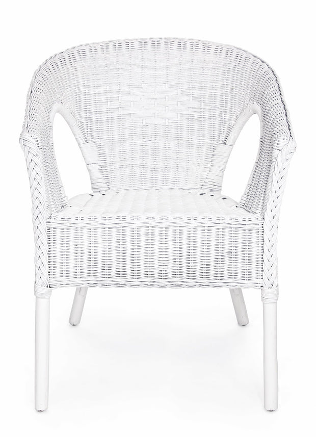 Set di 4 sedie da giardino Alliss Bianco (1)