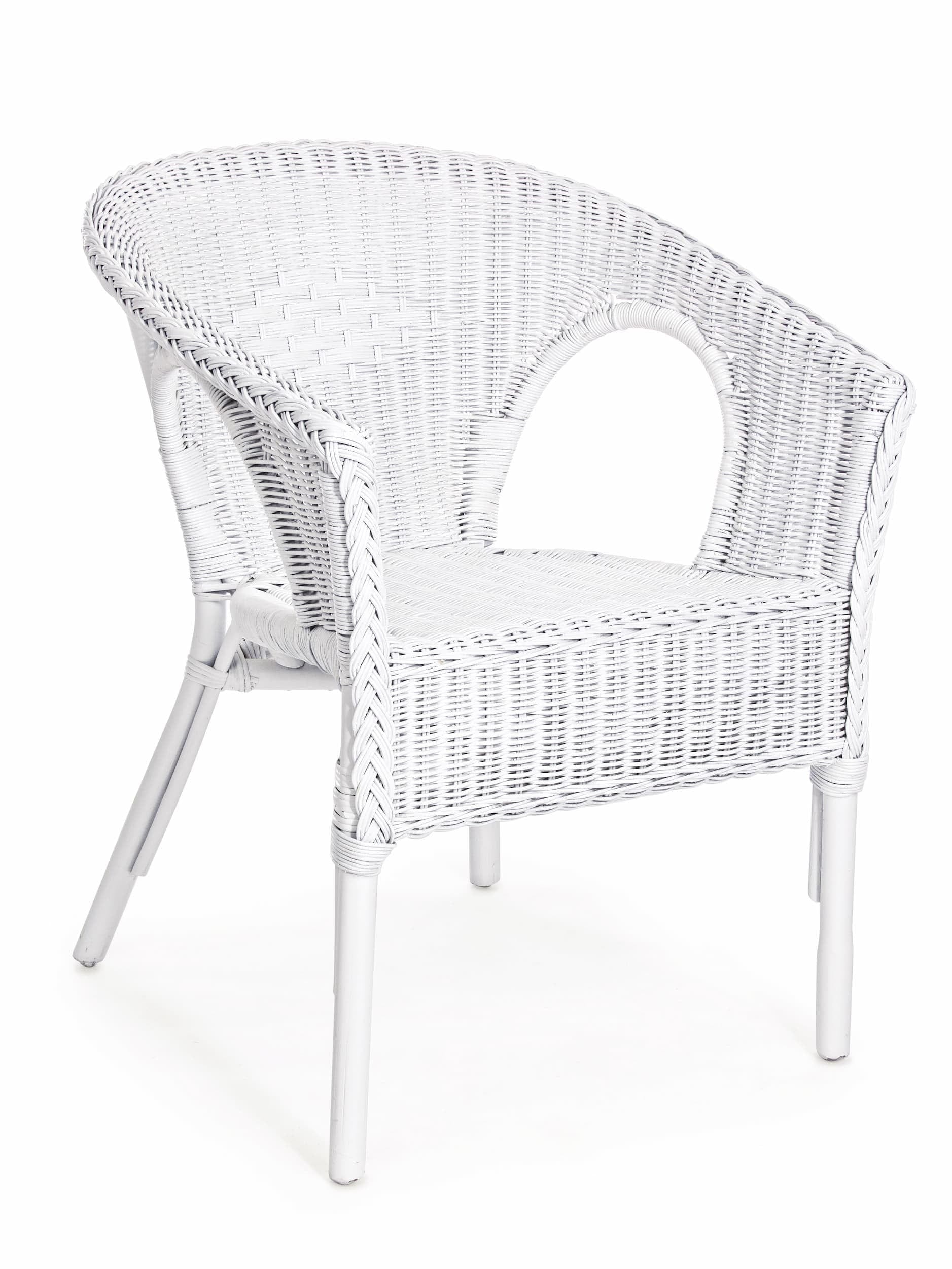 Set di 4 sedie da giardino Alliss Bianco (2)
